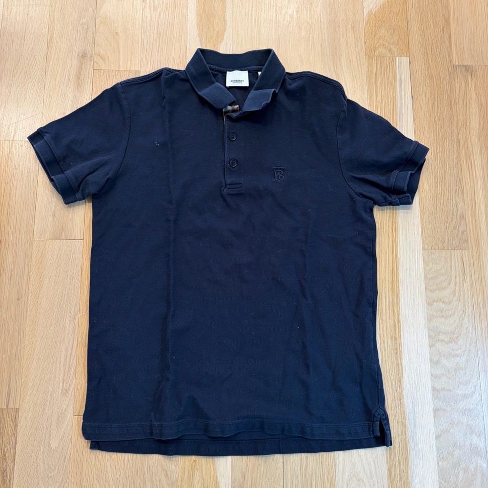 Men’s Burberry Polo Shirt Navy, size M
